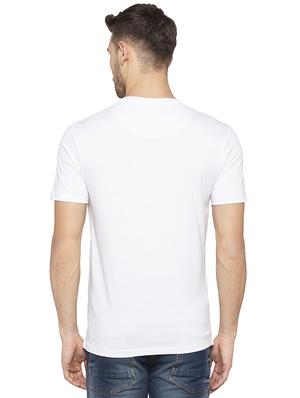 white chest print t-shirt - 16714045 - Standard Image - 3