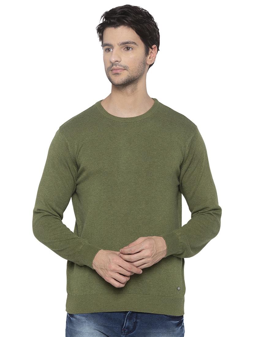 green solid pullover - 16714050 - Zoom Image - 1
