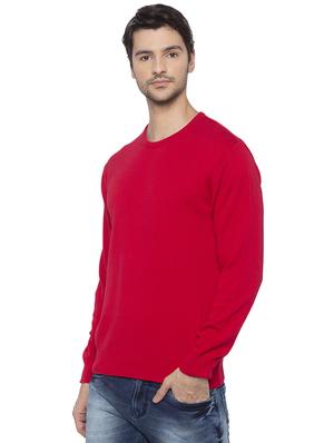 red solid pullover - 16714051 - Standard Image - 2