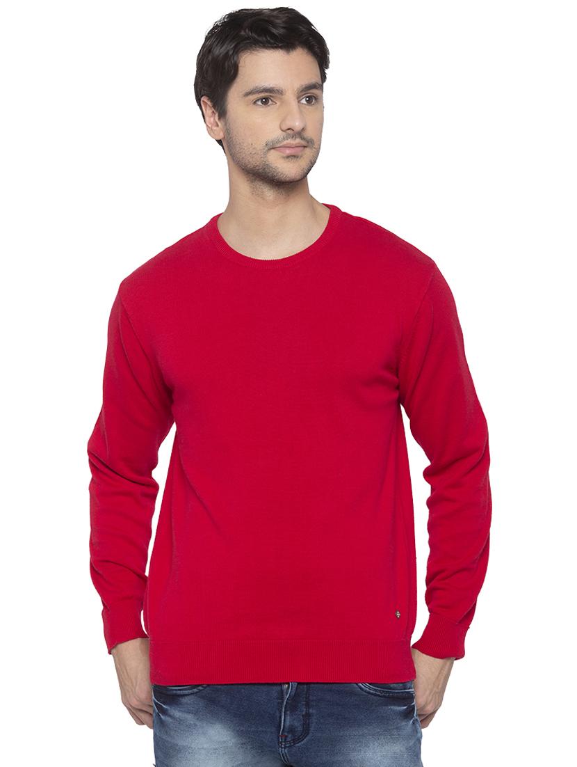 red solid pullover - 16714051 - Zoom Image - 1