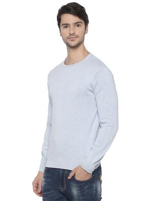 light blue solid pullover - 16714053 - Standard Image - 2