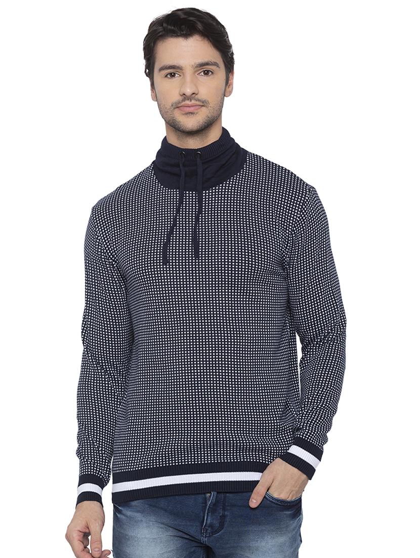 blue checkered pullover - 16714054 - Zoom Image - 1