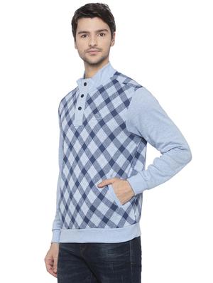 light blue checkered sweatshirt - 16714060 - Standard Image - 2