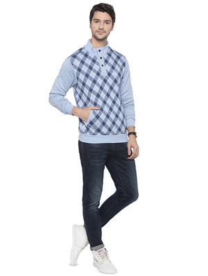light blue checkered sweatshirt - 16714060 - Standard Image - 4