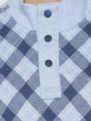 light blue checkered sweatshirt - 16714060 - Standard Image - 5
