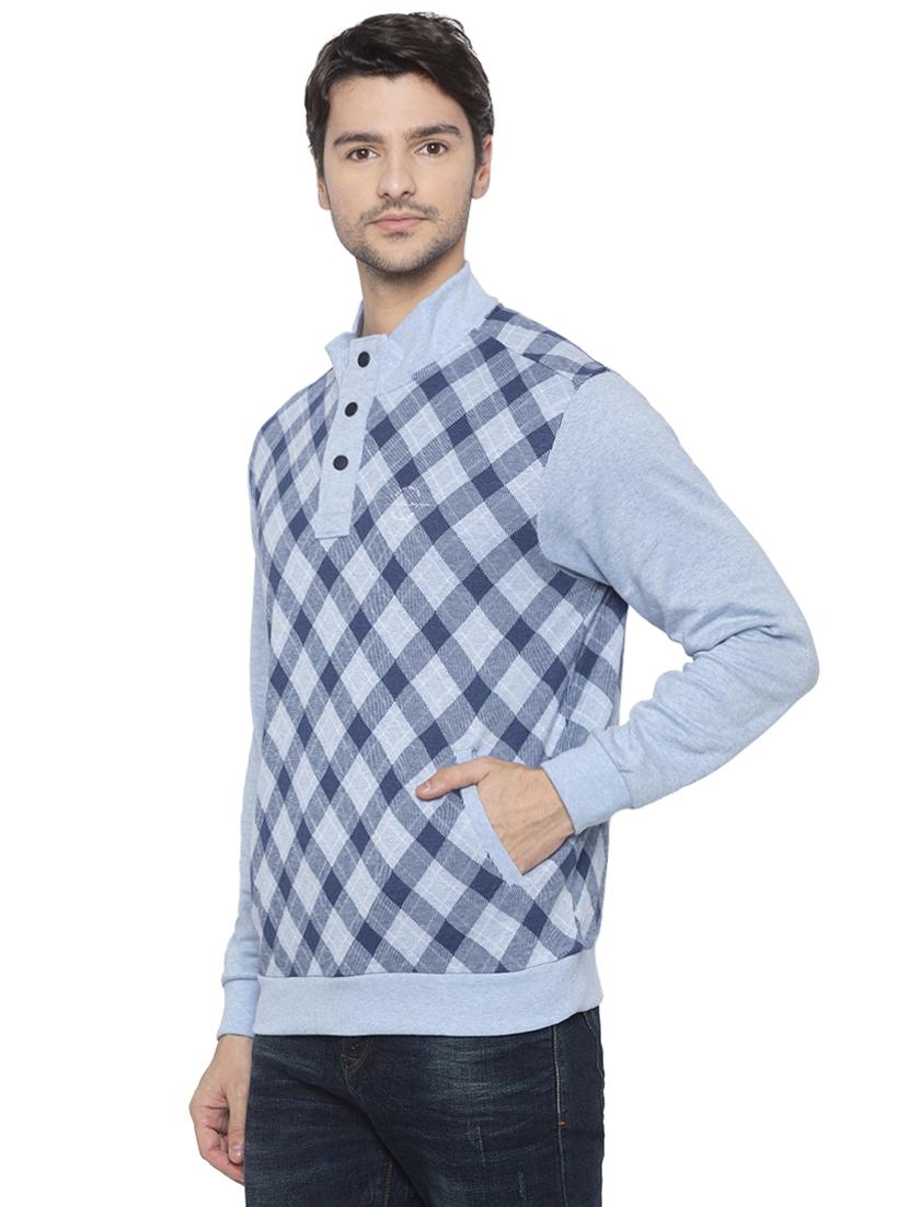 light blue checkered sweatshirt - 16714060 - Zoom Image - 2