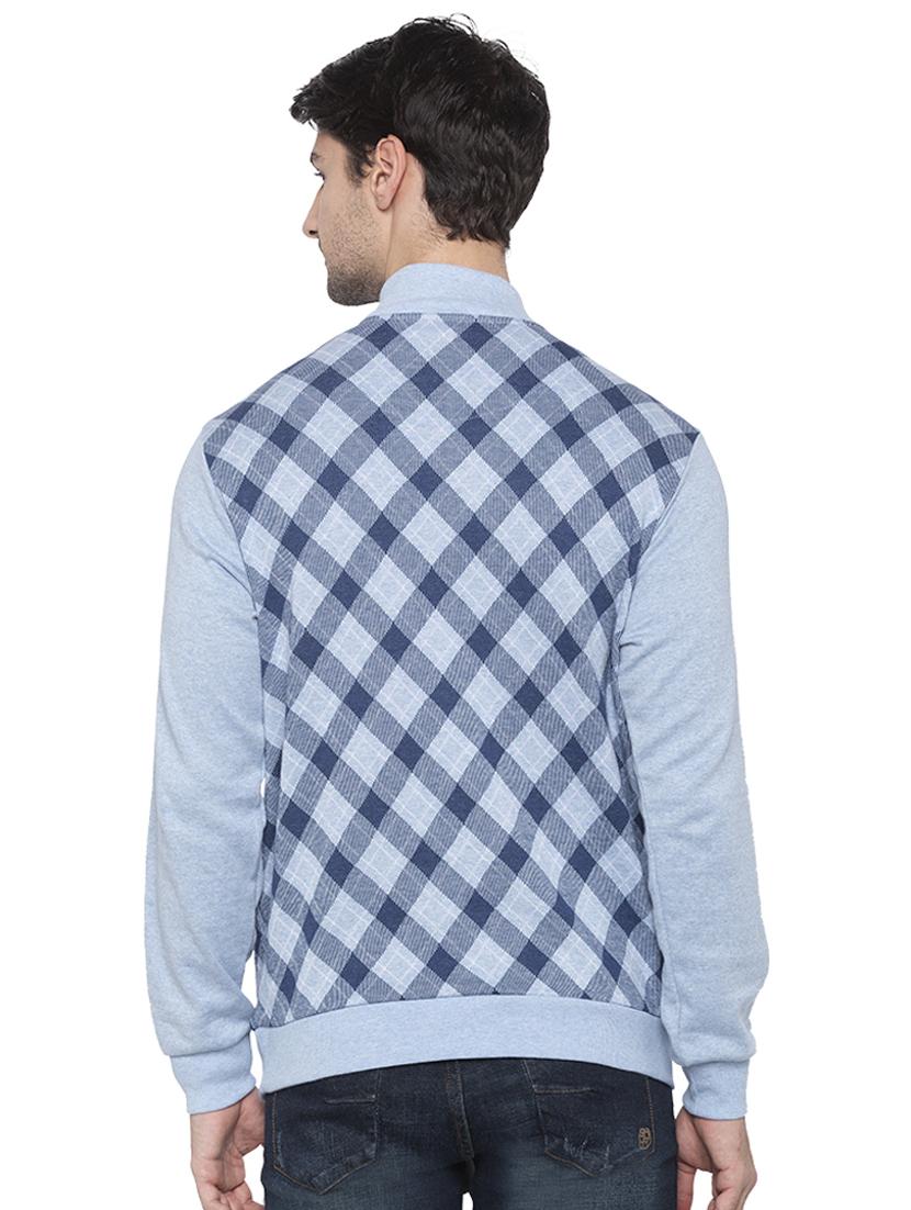 light blue checkered sweatshirt - 16714060 - Zoom Image - 3