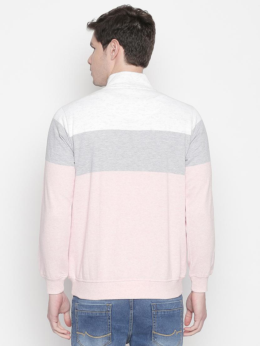 pink color block sweatshirt - 16714062 - Zoom Image - 3