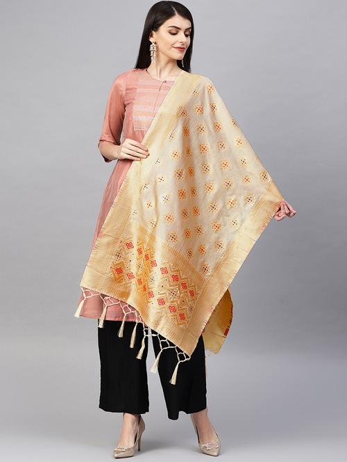 ethnic motif banarasi dupatta - 16714067 - Standard Image - 1