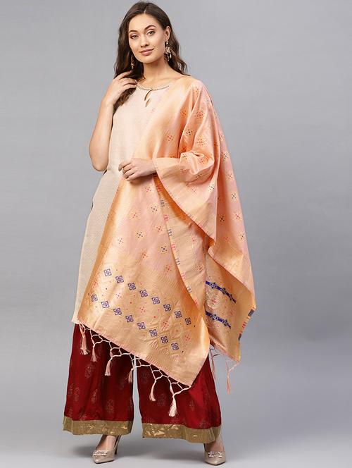 ethnic motif banarasi dupatta - 16714068 - Standard Image - 1