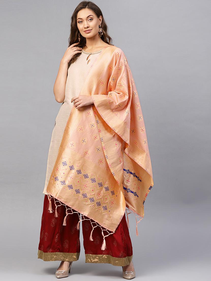 ethnic motif banarasi dupatta - 16714068 - Zoom Image - 1