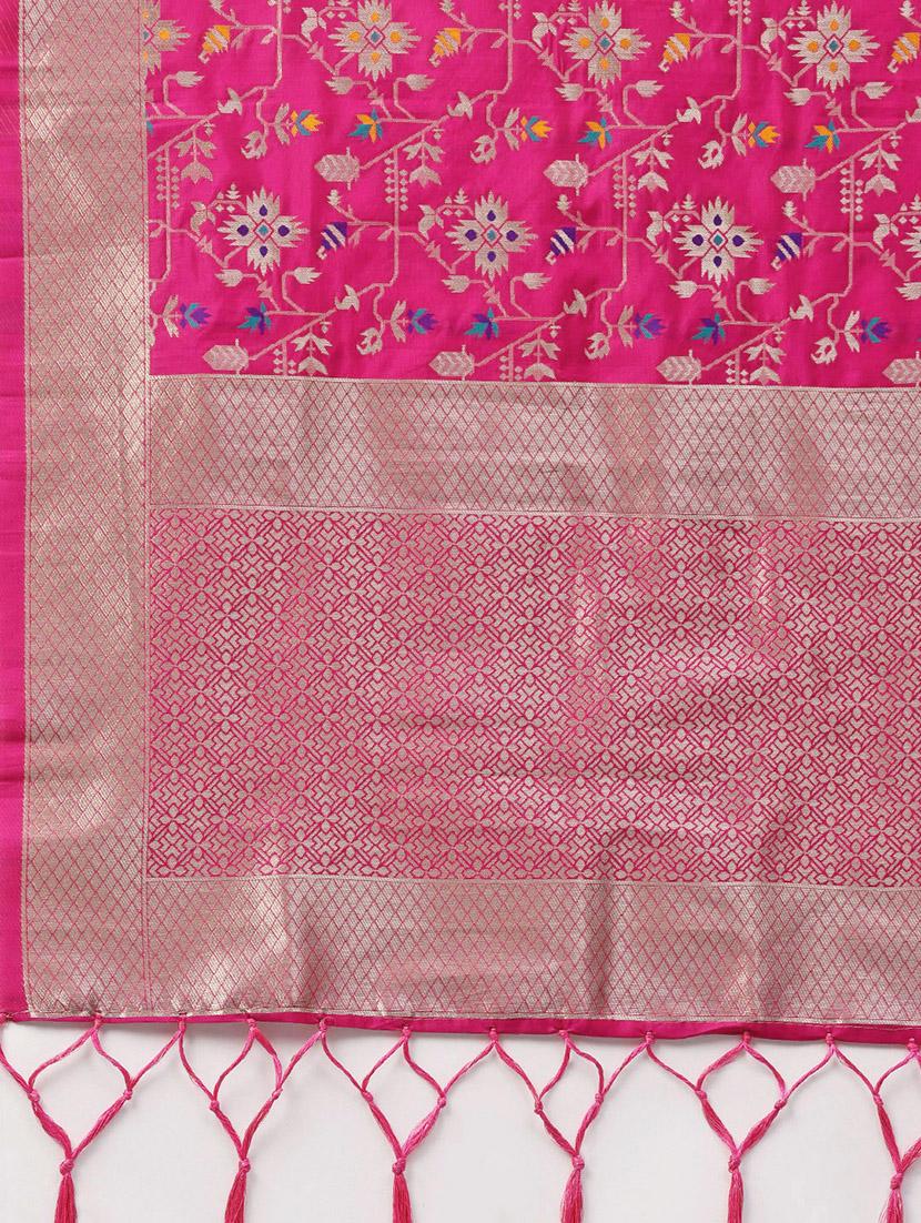 floral banarasi dupatta - 16714080 - Zoom Image - 2