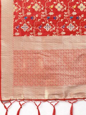 floral banarasi dupatta - 16714083 - Standard Image - 2