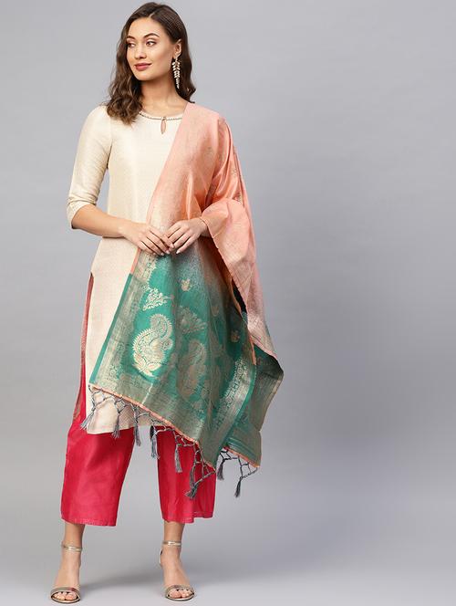 ombre banarasi dupatta - 16714099 - Very Small Image - 1