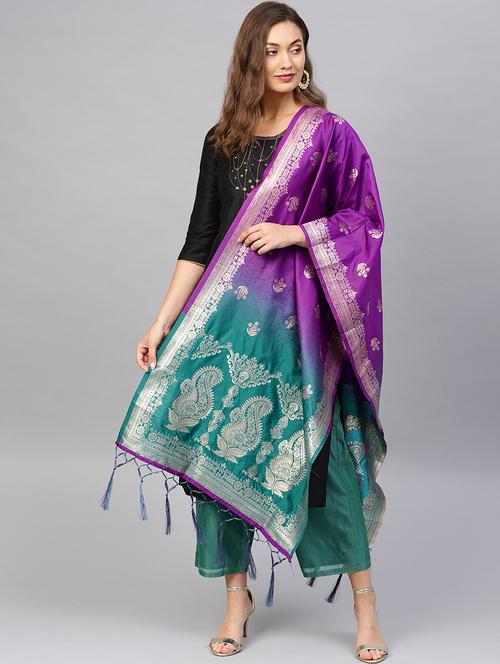 ombre banarasi dupatta - 16714100 - Standard Image - 1