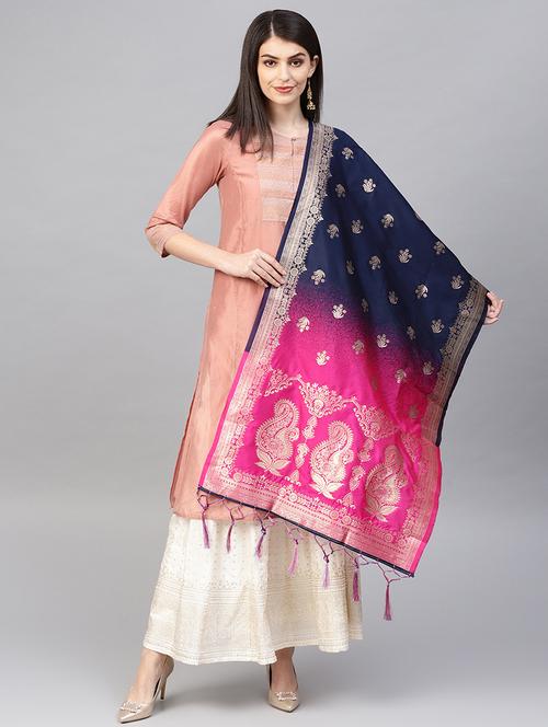 ombre banarasi dupatta - 16714101 - Very Small Image - 1