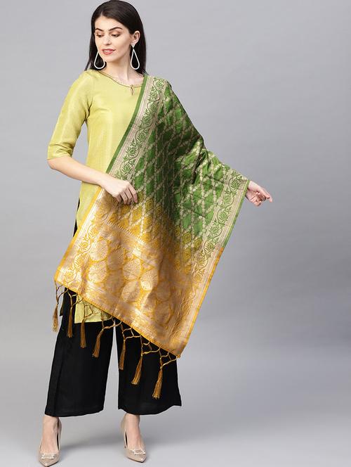 ombre banarasi dupatta - 16714105 - Standard Image - 1
