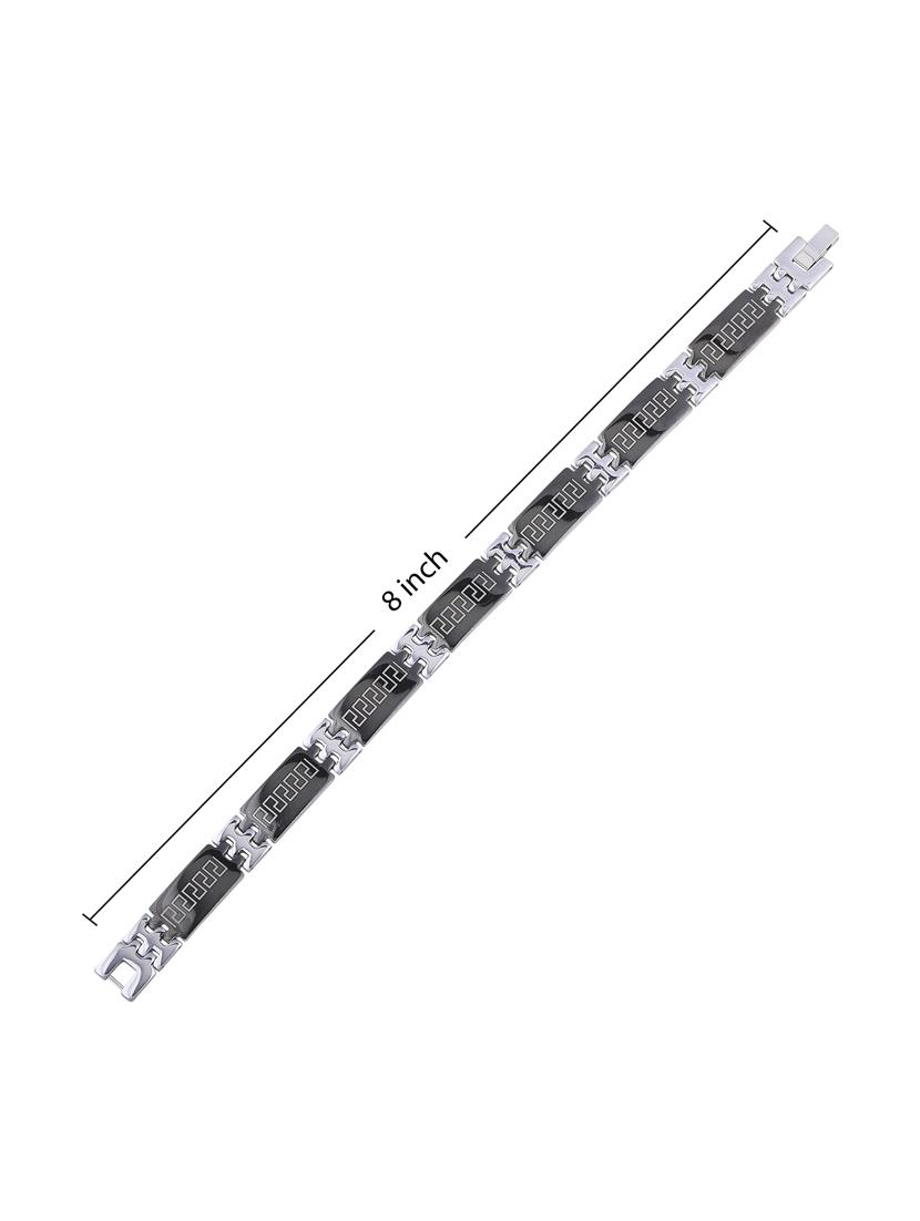 black metal alloy bracelet - 16714235 - Zoom Image - 4