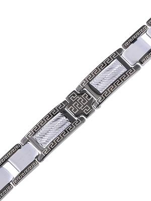 silver metal alloy bracelet - 16714236 - Standard Image - 3