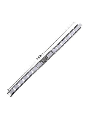 silver metal alloy bracelet - 16714236 - Standard Image - 4