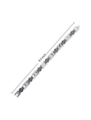 blak metal alloy bracelet - 16714241 - Standard Image - 4