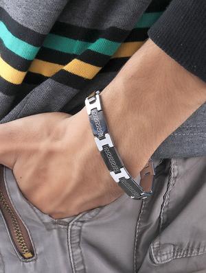 black metal alloy bracelet - 16714243 - Standard Image - 5