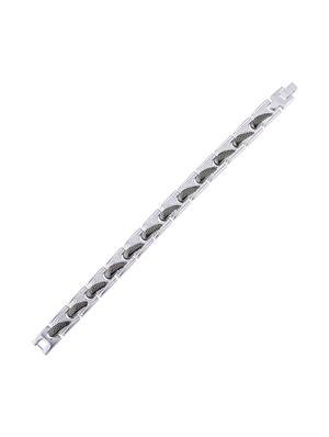 silver metal alloy bracelet - 16714247 - Standard Image - 2