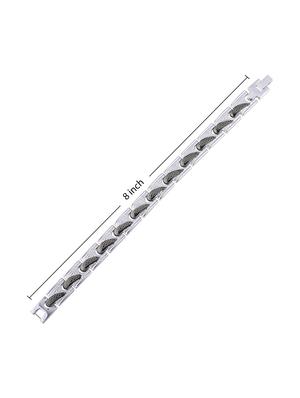 silver metal alloy bracelet - 16714247 - Standard Image - 4