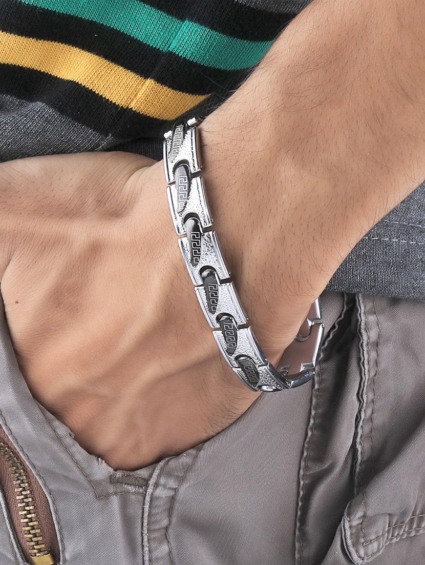 silver metal alloy bracelet - 16714247 - Zoom Image - 5