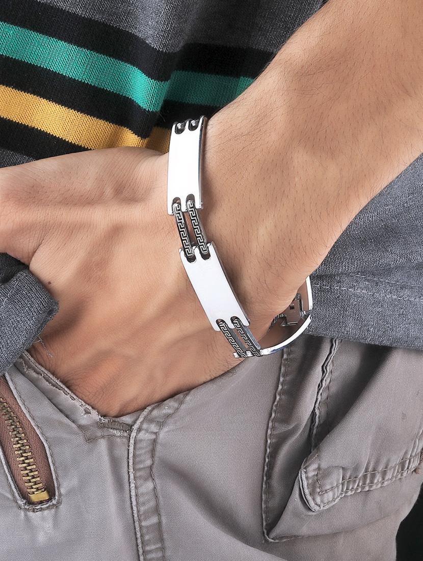 silver metal alloy bracelet - 16714250 - Zoom Image - 5