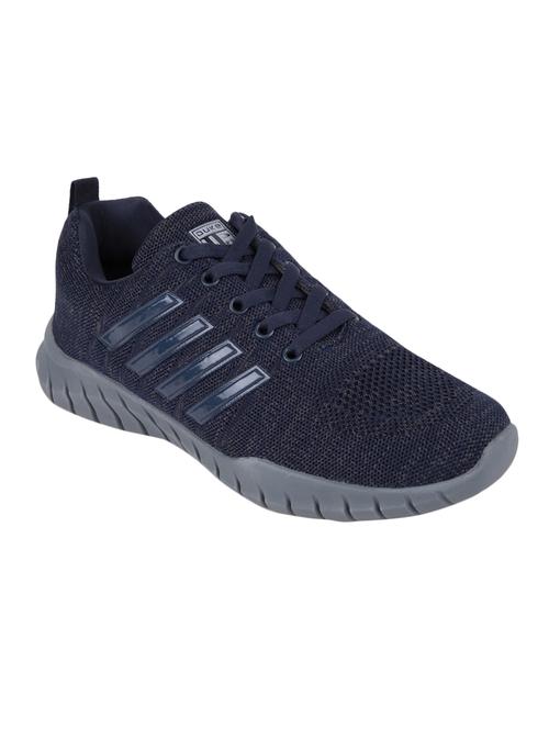 blue fabric lace up sport shoes - 16714293 - Standard Image - 1