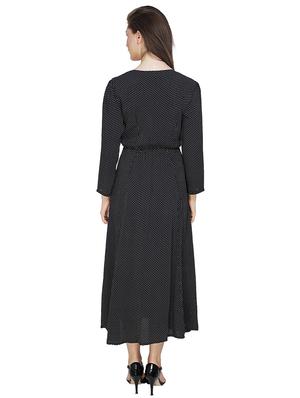 v-neck polka dot maxi dress - 16714336 - Standard Image - 3