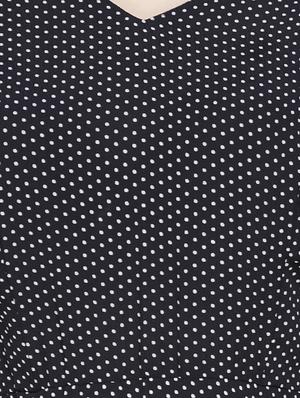 v-neck polka dot maxi dress - 16714336 - Standard Image - 4