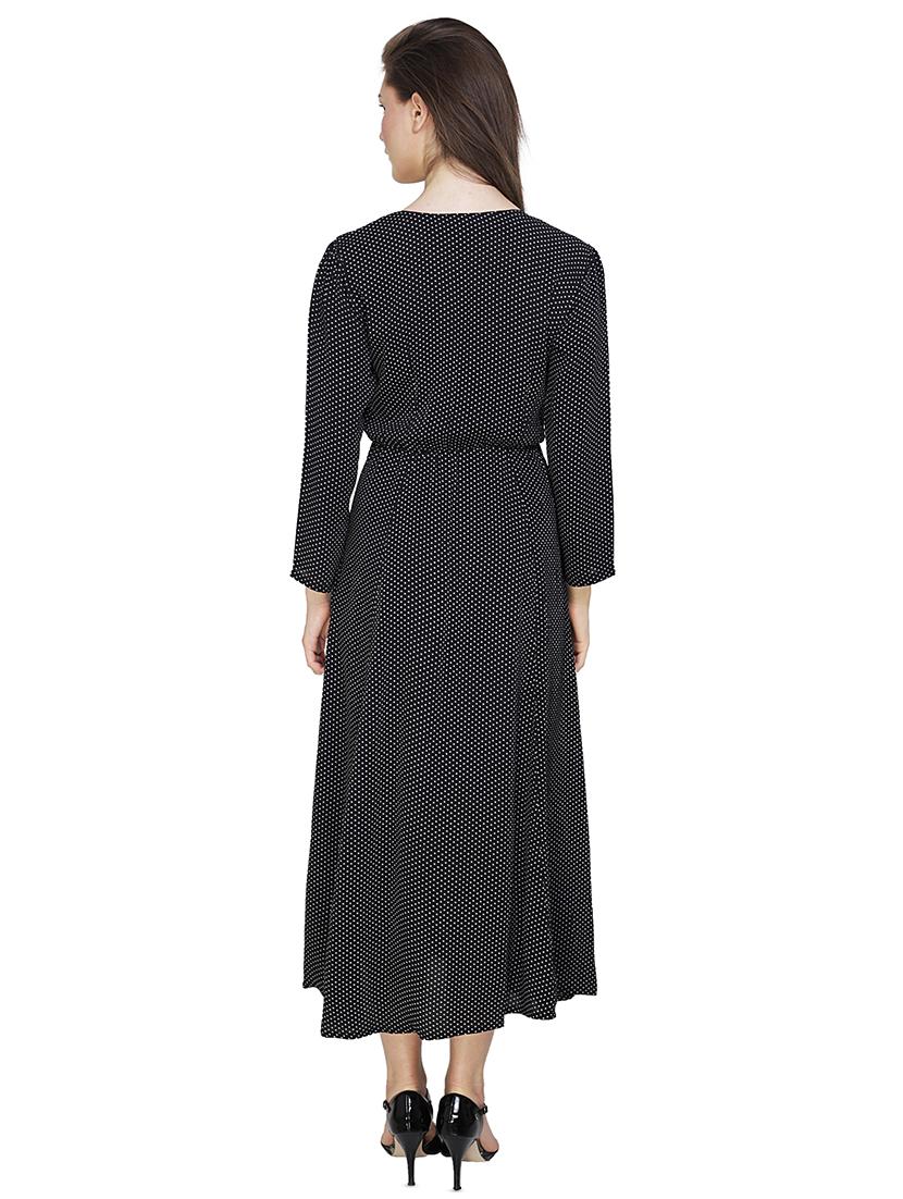 v-neck polka dot maxi dress - 16714336 - Zoom Image - 3