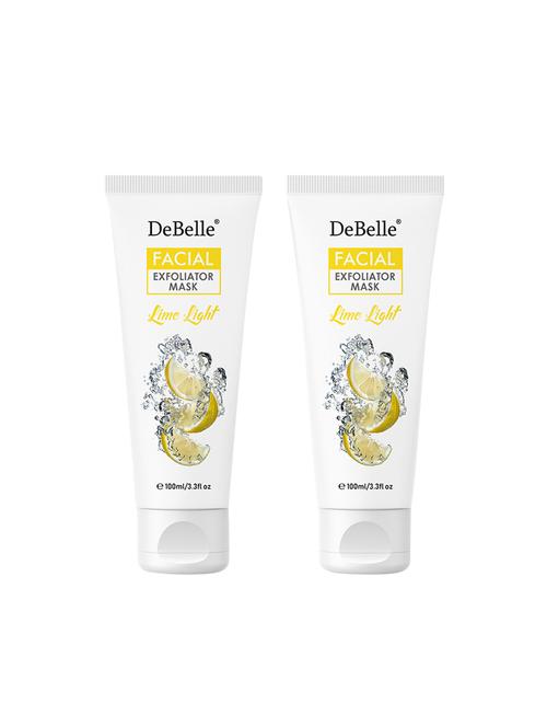 debelle facial exfoliator mask (face scrub + mask) pack of 2 (100 ml each) - lime light - 16714338 - Standard Image - 1
