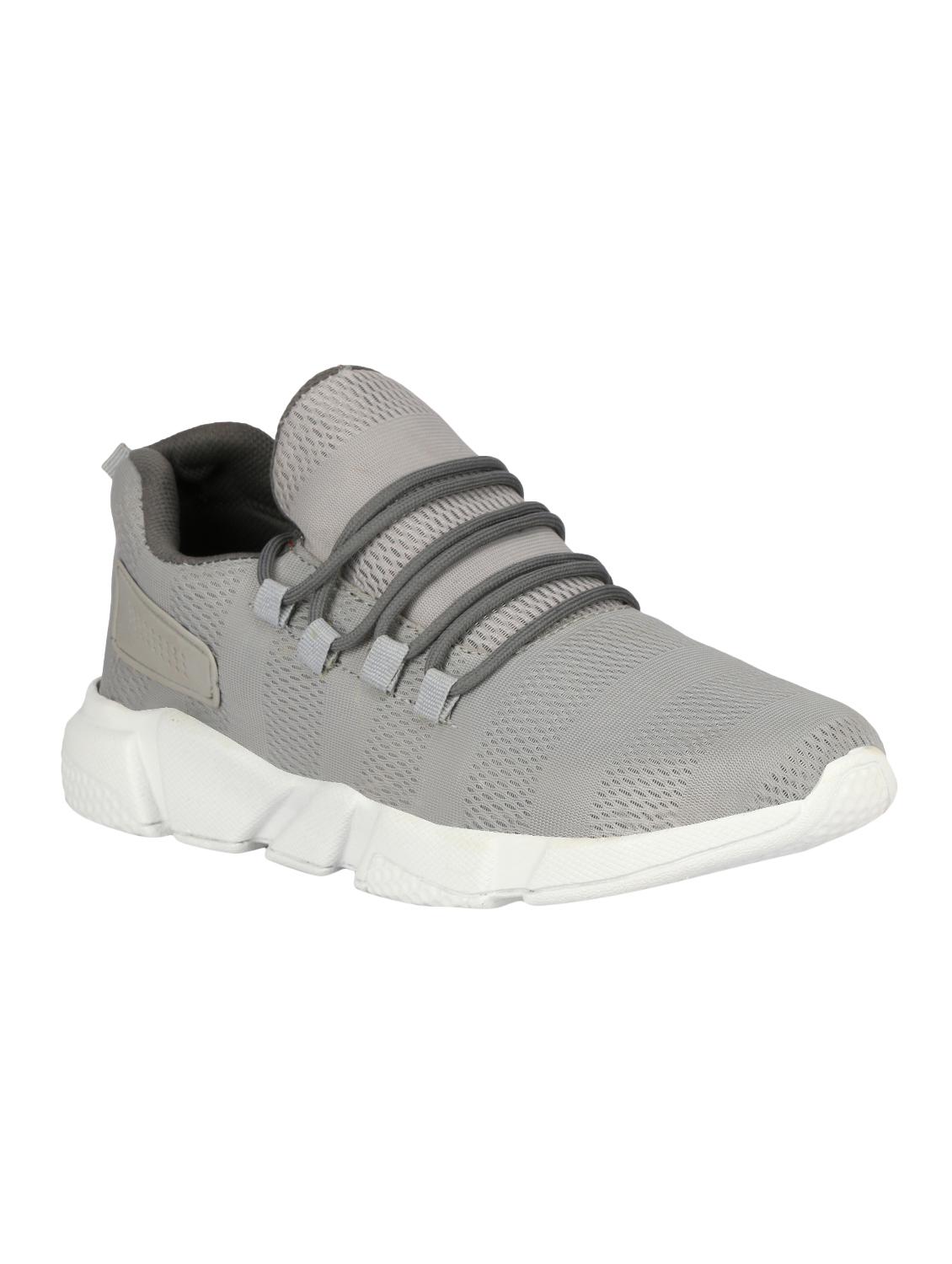 grey fabric lace up sport shoes - 16714346 - Zoom Image - 1