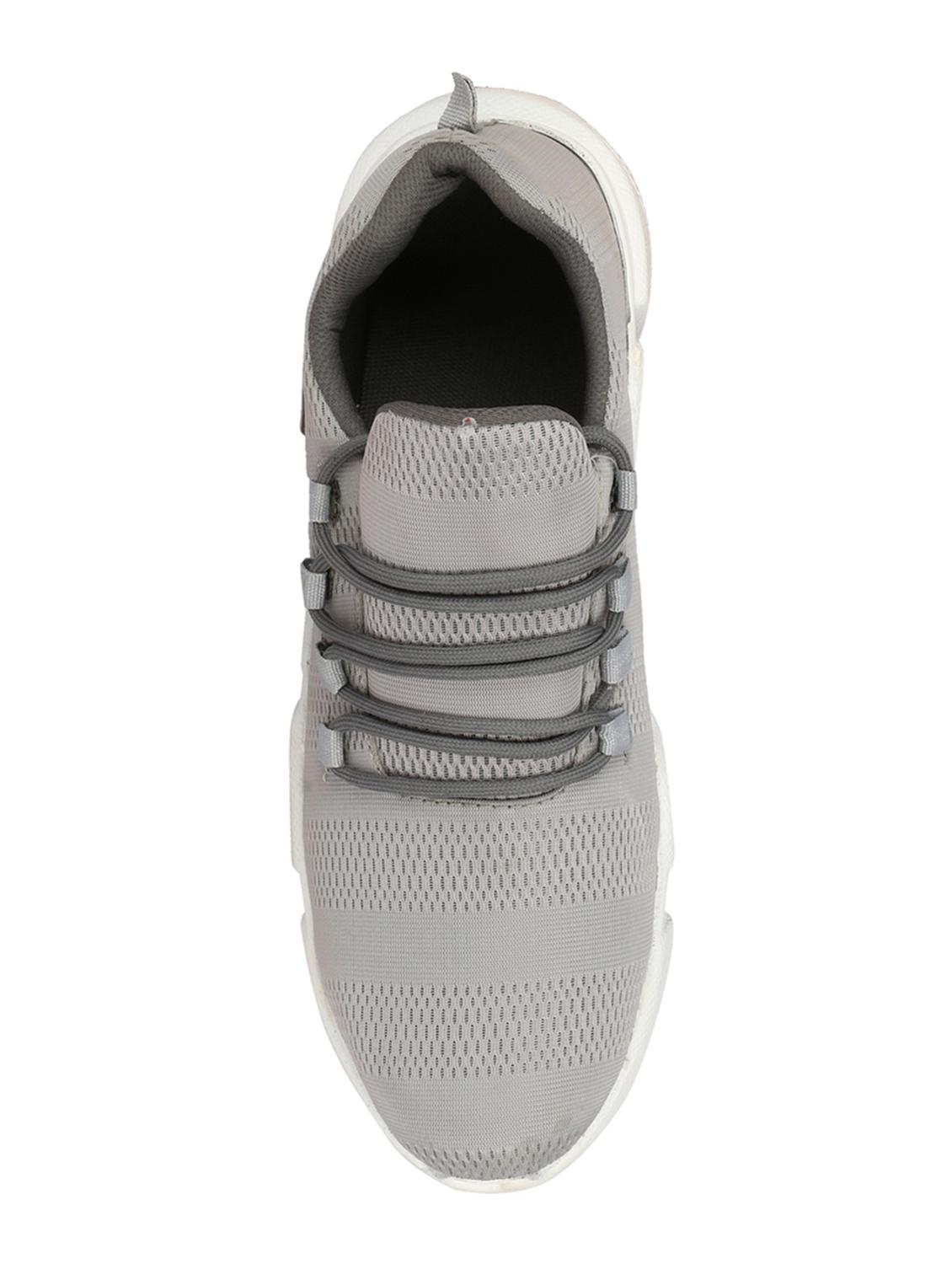 grey fabric lace up sport shoes - 16714346 - Zoom Image - 4