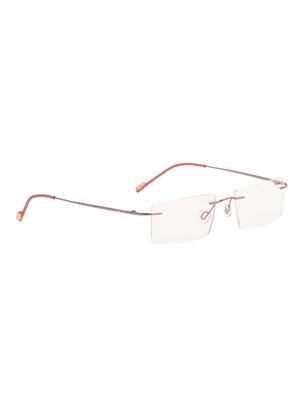 royal son titanium rimless light weight metal spectacle frames for men and women - pink color - 16714370 - Standard Image - 2