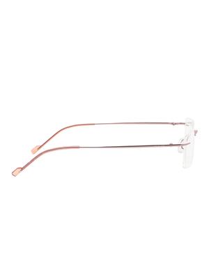 royal son titanium rimless light weight metal spectacle frames for men and women - pink color - 16714370 - Standard Image - 3
