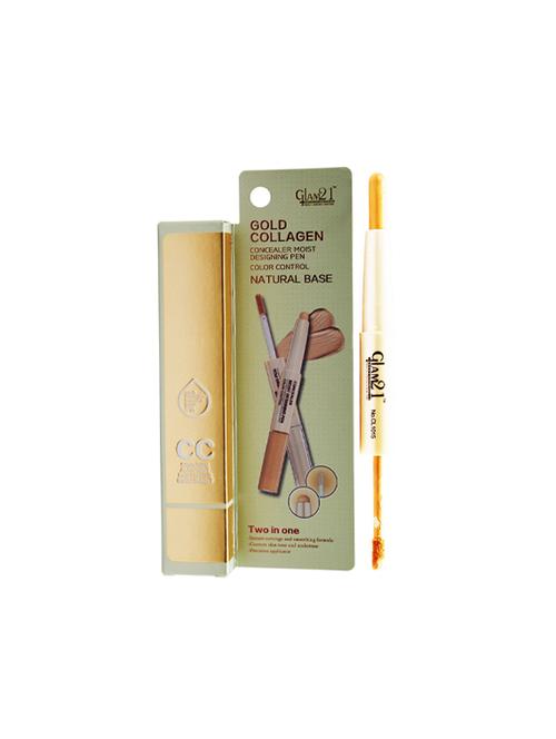 glam21 gold collagen dual concealer pen-cl1015b-03 with skin whitening cream - 16714674 - Standard Image - 1