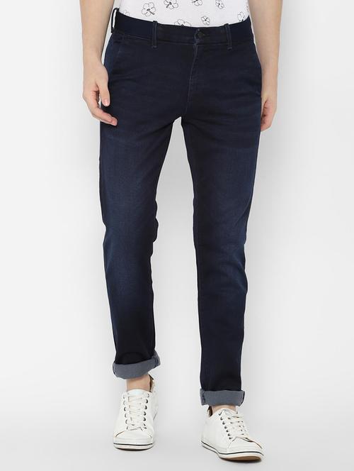 navy blue light washed denim jeans - 16714821 - Standard Image - 1