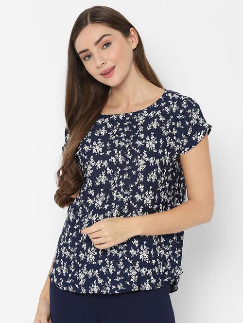 boat neck floral top - 16714852 - Standard Image - 1