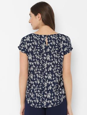boat neck floral top - 16714852 - Standard Image - 2