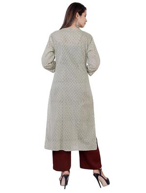 printed kurta palazzo set - 16714858 - Standard Image - 3