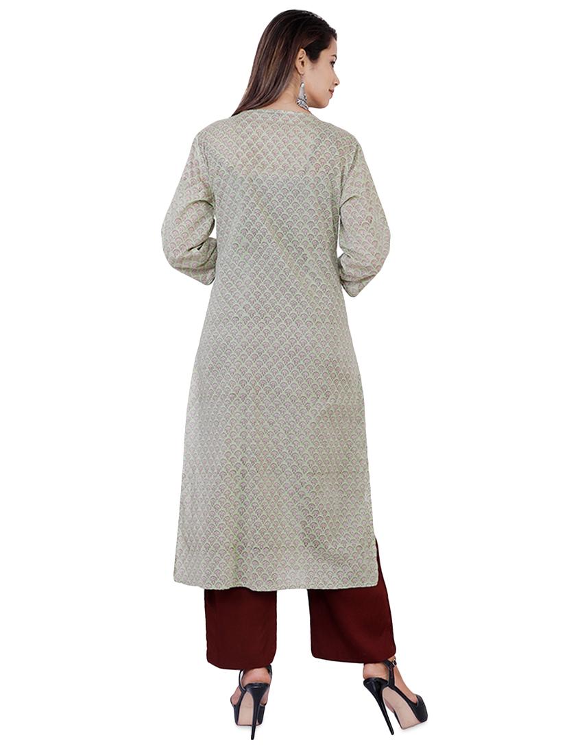 printed kurta palazzo set - 16714858 - Zoom Image - 3