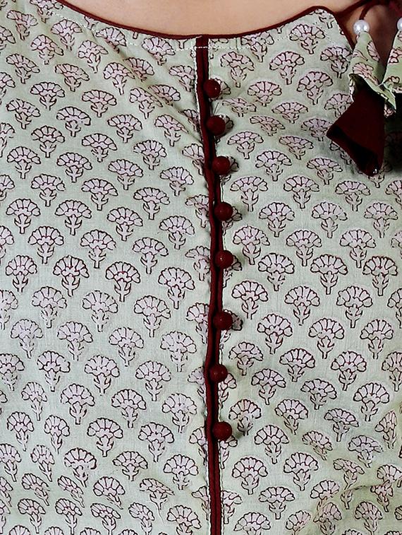 printed kurta palazzo set - 16714858 - Zoom Image - 4