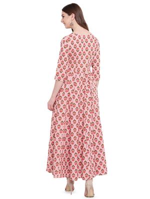 floral flared kurta - 16715185 - Standard Image - 3