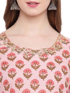 floral flared kurta - 16715185 - Standard Image - 4