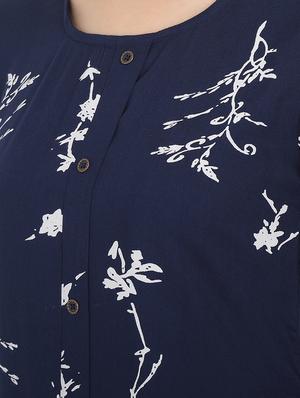 printed a-line kurta - 16715302 - Standard Image - 4