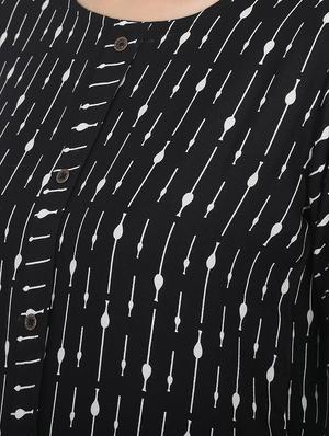 printed a-line kurta - 16715304 - Standard Image - 4